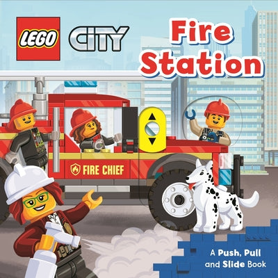 Cover Image for Lego(r) City. Fire Station: A Push, Pull and Slide Book -- AMEET Studio, Board Books