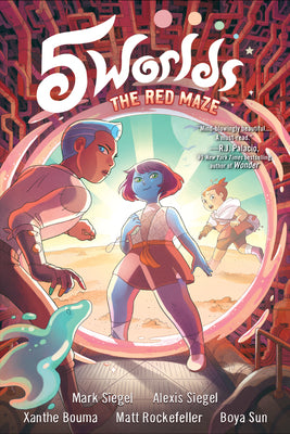 Cover Image for 5 Worlds Book 3: The Red Maze: (A Graphic Novel) -- Mark Siegel, Paperback