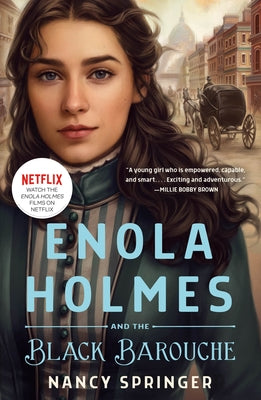 Cover Image for Enola Holmes and the Black Barouche: The New Adventures of Enola Holmes 1 -- Nancy Springer, Paperback