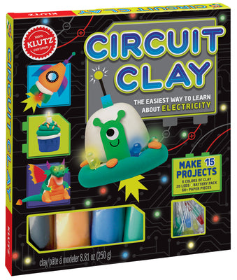 Circuit Clay [With 50+ Paper Punch-Outs to Decorate Your Sculptures and Conductive Clay, 20 LEDs, 4 AA Battery P -- Klutz, Other