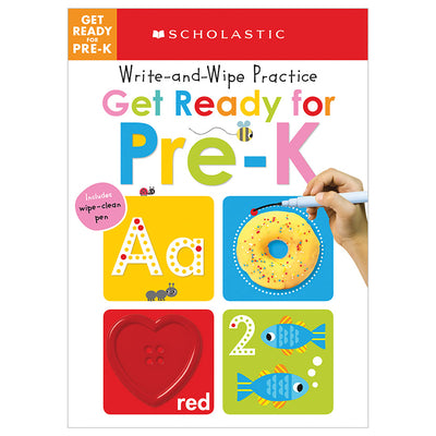 Cover Image for Get Ready for Pre-K Write and Wipe Practice: Scholastic Early Learners (Write and Wipe) -- Scholastic, Board Books