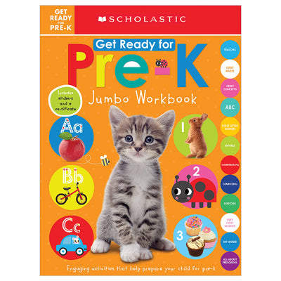 Cover Image for Get Ready for Pre-K Jumbo Workbook: Scholastic Early Learners (Jumbo Workbook) -- Scholastic, Paperback