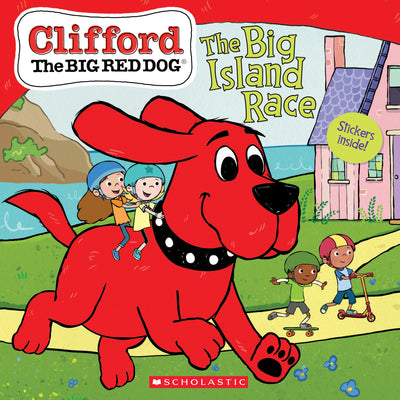Cover Image for The Big Island Race (Clifford the Big Red Dog Storybook) [With Stickers] -- Meredith Rusu, Paperback