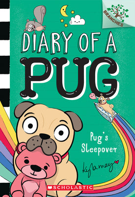 Cover Image for Pug's Sleepover: A Branches Book (Diary of a Pug #6): Volume 6 -- Kyla May, Paperback