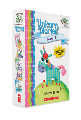 Cover Image for Unicorn Diaries, Books 1-5: A Branches Box Set -- Rebecca Elliott, Boxed Set