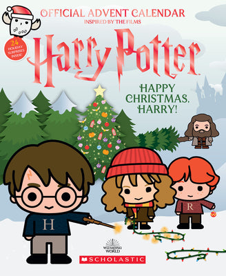 Cover Image for Happy Christmas, Harry: Official Harry Potter Advent Calendar -- Scholastic, Hardcover