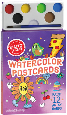 Cover Image for Watercolor Postcards -- Editors of Klutz, Hardcover