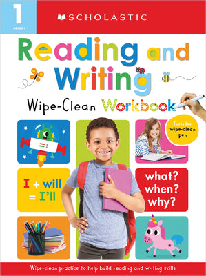 Cover Image for First Grade Reading/Writing Wipe Clean Workbook: Scholastic Early Learners (Wipe Clean) -- Scholastic, Paperback