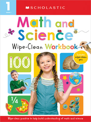 Cover Image for First Grade Math/Science Wipe Clean Workbook: Scholastic Early Learners (Wipe Clean) -- Scholastic, Paperback
