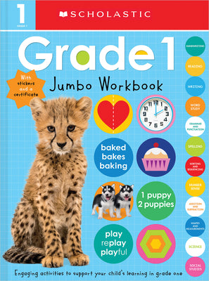 Cover Image for First Grade Jumbo Workbook: Scholastic Early Learners (Jumbo Workbook) -- Scholastic, Paperback