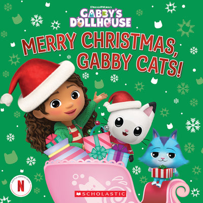 Cover Image for Merry Christmas, Gabby Cats! (Gabby's Dollhouse Hardcover Storybook) -- Gabrielle Reyes, Hardcover