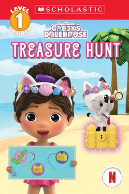 Cover Image for Treasure Hunt (Gabby's Dollhouse: Scholastic Reader, Level 1 #3) -- Gabrielle Reyes, Paperback