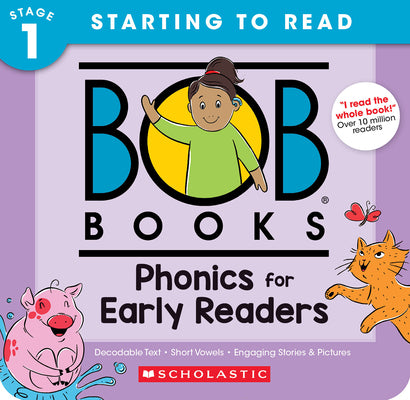 Cover Image for Bob Books - Phonics for Early Readers Box Set of 12 Paperbacks Decodable Phonics Books, Ages 4 and Up, Kindergarten (Stage 1: Starting to Read) -- Liza Charlesworth, Paperback