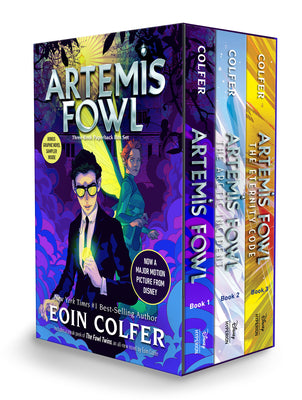 Cover Image for Artemis Fowl 3-Book Paperback Boxed Set-Artemis Fowl, Books 1-3 -- Eoin Colfer, Boxed Set