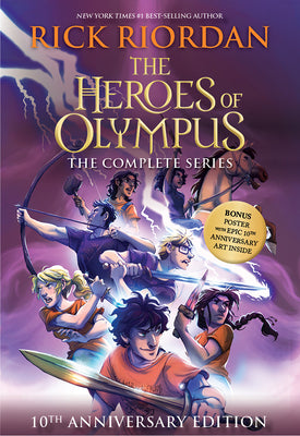 Cover Image for Heroes of Olympus Paperback Boxed Set, The-10th Anniversary Edition [With Poster] -- Rick Riordan, Boxed Set