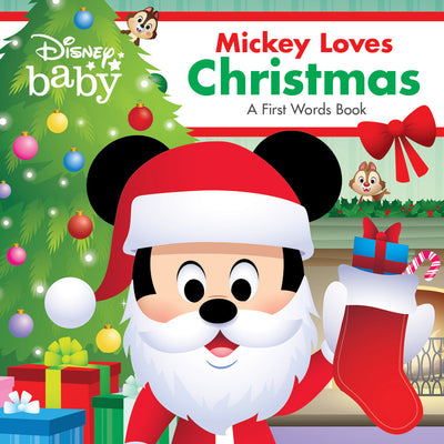 Cover Image for Disney Baby: Mickey Loves Christmas: A First Words Book -- Disney Books, Board Books
