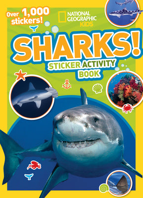 Cover Image for Sharks Sticker Activity Book [With Sticker(s)] -- National Geographic Kids, Paperback