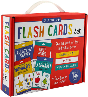 Cover Image for Flash Cards Set: Alphabet, Colors & Shapes, First Words, and Numbers Four Pack Set -- , Other