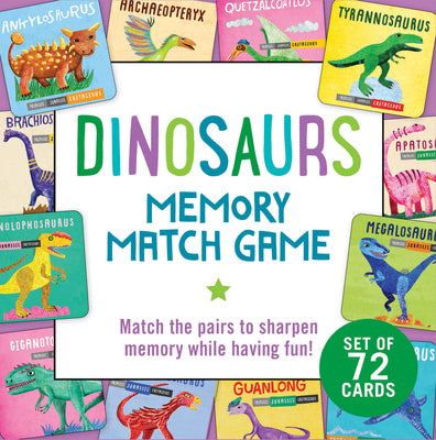 Cover Image for Dinosaurs Memory Match Game (Set of 72 Cards) -- Peter Pauper Press, Board Games