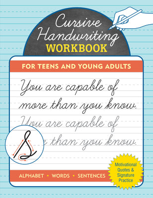 Cover Image for Cursive Handwriting Workbook for Teens and Young Adults -- Peter Pauper Press Inc, Paperback