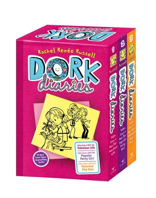 Cover Image for Dork Diaries Boxed Set (Books 1-3): Dork Diaries; Dork Diaries 2; Dork Diaries 3 -- Rachel Renée Russell, Hardcover
