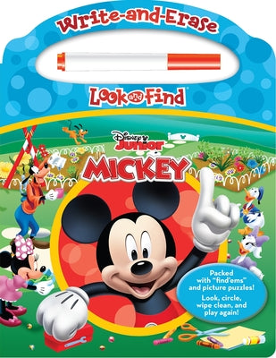 Cover Image for Disney Junior Mickey: Write-And-Erase Look and Find [With Marker] -- Pi Kids, Board Books