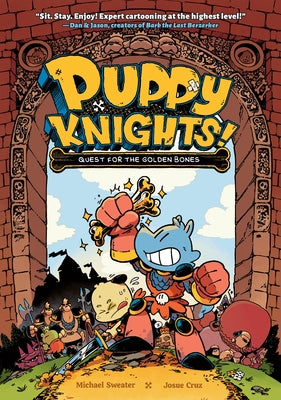 Cover Image for Puppy Knights: Quest for the Golden Bones -- Michael Sweater, Paperback