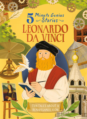 Cover Image for Leonardo Da Vinci: 5-Minute Genius Stories -- Wil Mara, Hardcover