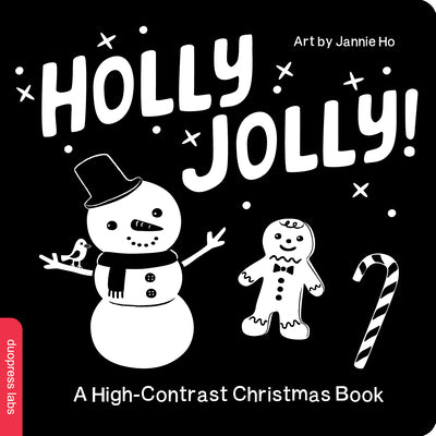 Cover Image for Holly Jolly! a High-Contrast Christmas Book -- Duopress Labs, Board Books