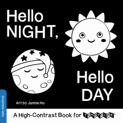 Cover Image for Hello Night, Hello Day: A High-Contrast Book for Tummytime -- Duopress Labs, Board Books