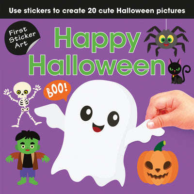 Cover Image for First Sticker Art: Happy Halloween -- Paul Calver, Paperback
