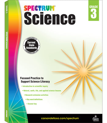 Cover Image for Spectrum Science, Grade 3: Volume 55 -- Spectrum, Paperback
