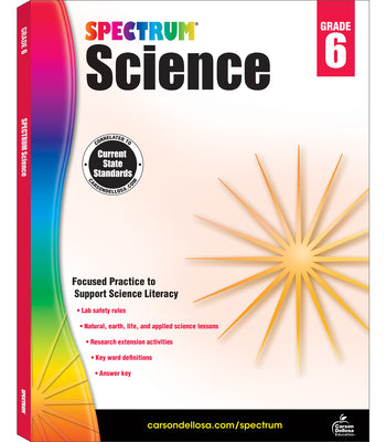 Cover Image for Spectrum Science, Grade 6: Volume 58 -- Spectrum, Paperback