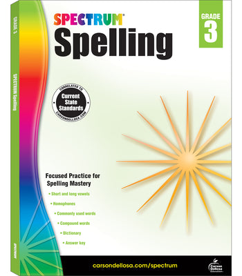 Cover Image for Spectrum Spelling, Grade 3: Volume 30 -- Spectrum, Paperback