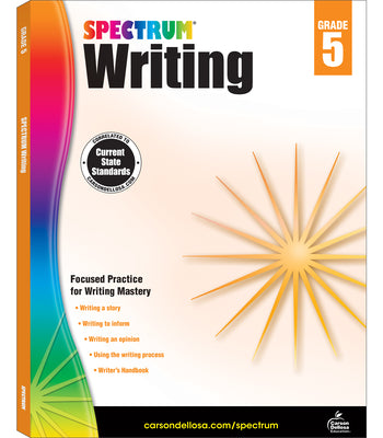 Cover Image for Spectrum Writing, Grade 5: Volume 39 -- Spectrum, Paperback