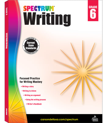 Cover Image for Spectrum Writing, Grade 6: Volume 40 -- Spectrum, Paperback