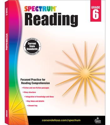 Cover Image for Spectrum Reading Workbook, Grade 6: Volume 25 -- Spectrum, Paperback