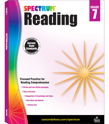Cover Image for Spectrum Reading Workbook, Grade 7: Volume 105 -- Spectrum, Paperback