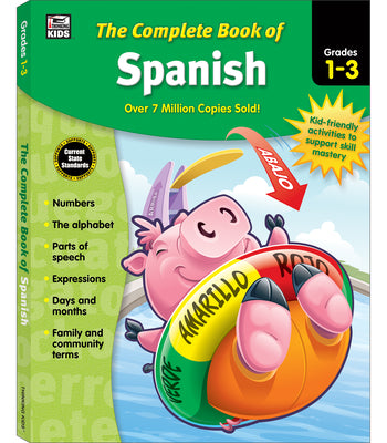 Cover Image for The Complete Book of Spanish, Grades 1 - 3 -- Thinking Kids, Paperback