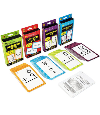 Brighter Child Math Flash Card Set - 4 Sets of Cards -- Brighter Child, Other