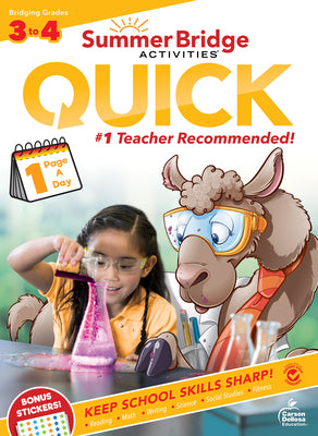 Cover Image for Summer Bridge Activities(r) Quick, Grades 3 - 4 -- Summer Bridge Activities, Paperback