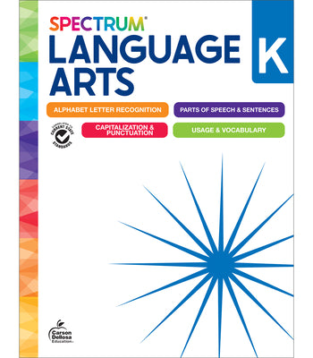 Cover Image for Spectrum Language Arts Workbook, Grade K -- Spectrum, Paperback