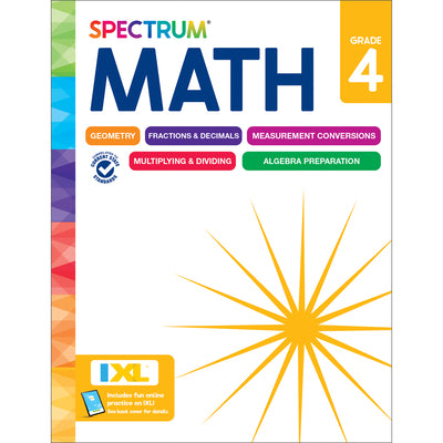 Cover Image for Spectrum Math Workbook, Grade 4 -- Spectrum, Paperback