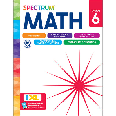 Cover Image for Spectrum Math Workbook, Grade 6 -- Spectrum, Paperback
