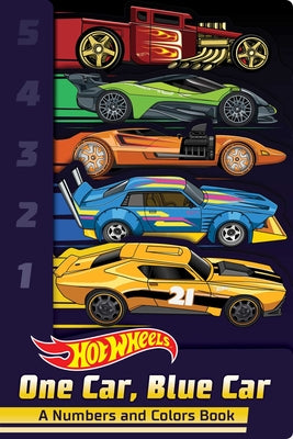 Cover Image for Hot Wheels: One Car, Blue Car: A Numbers and Colors Book (a Mattel Hot Wheels Shaped Novelty Board Book for Toddlers) -- Buzzpop, Board Books