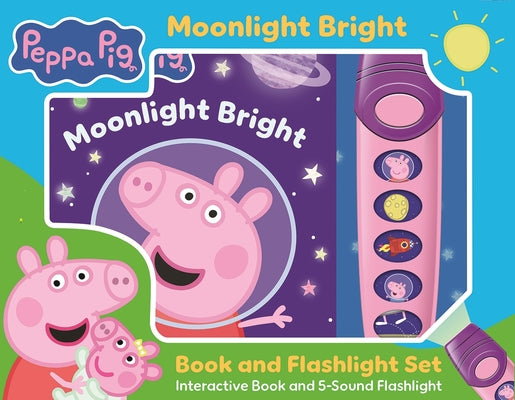 Cover Image for Peppa Pig: Moonlight Bright Book and 5-Sound Flashlight Set [With Flashlight and Battery] -- Pi Kids, Board Books