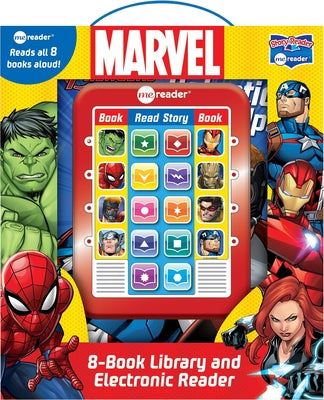 Cover Image for Marvel: Me Reader 8-Book Library and Electronic Reader Sound Book Set [With Electronic Reader and Battery] -- Pi Kids, Boxed Set