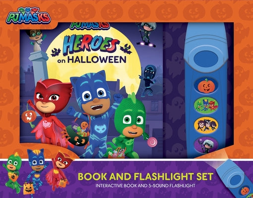 Cover Image for Pj Masks: Heroes on Halloween Book and 5-Sound Flashlight Set [With Flashlight and Battery] -- Pi Kids, Board Books