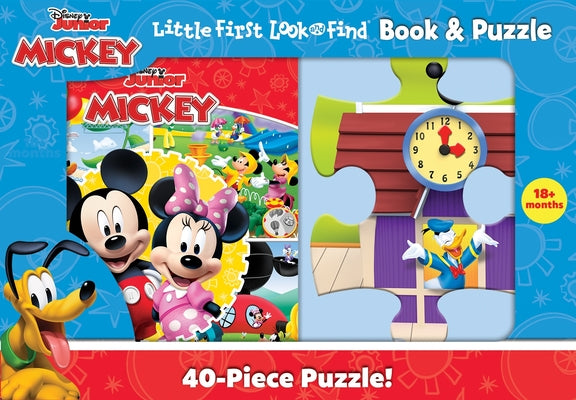 Cover Image for Disney Junior Mickey Mouse Clubhouse: Little First Look and Find Book & Puzzle -- Pi Kids, Hardcover