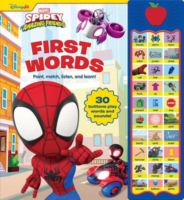 Cover Image for Disney Junior Marvel Spidey and His Amazing Friends: First Words Sound Book [With Battery] -- Pi Kids, Hardcover